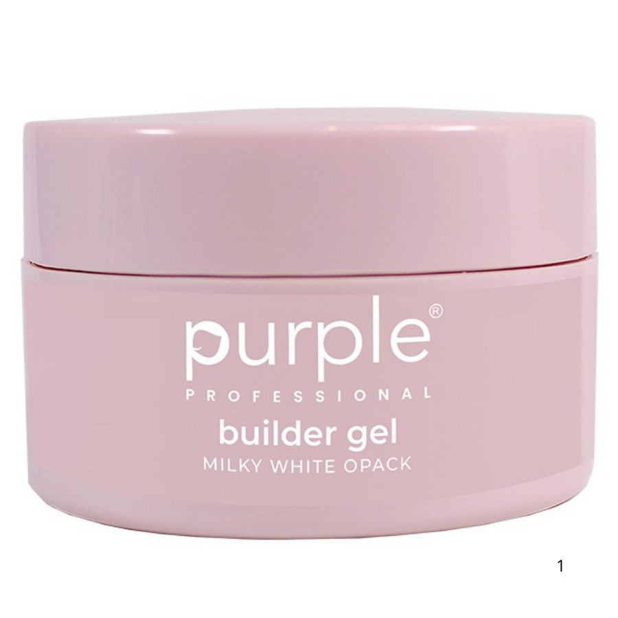 Purple - Buider Gel Milky White Opack 50gr