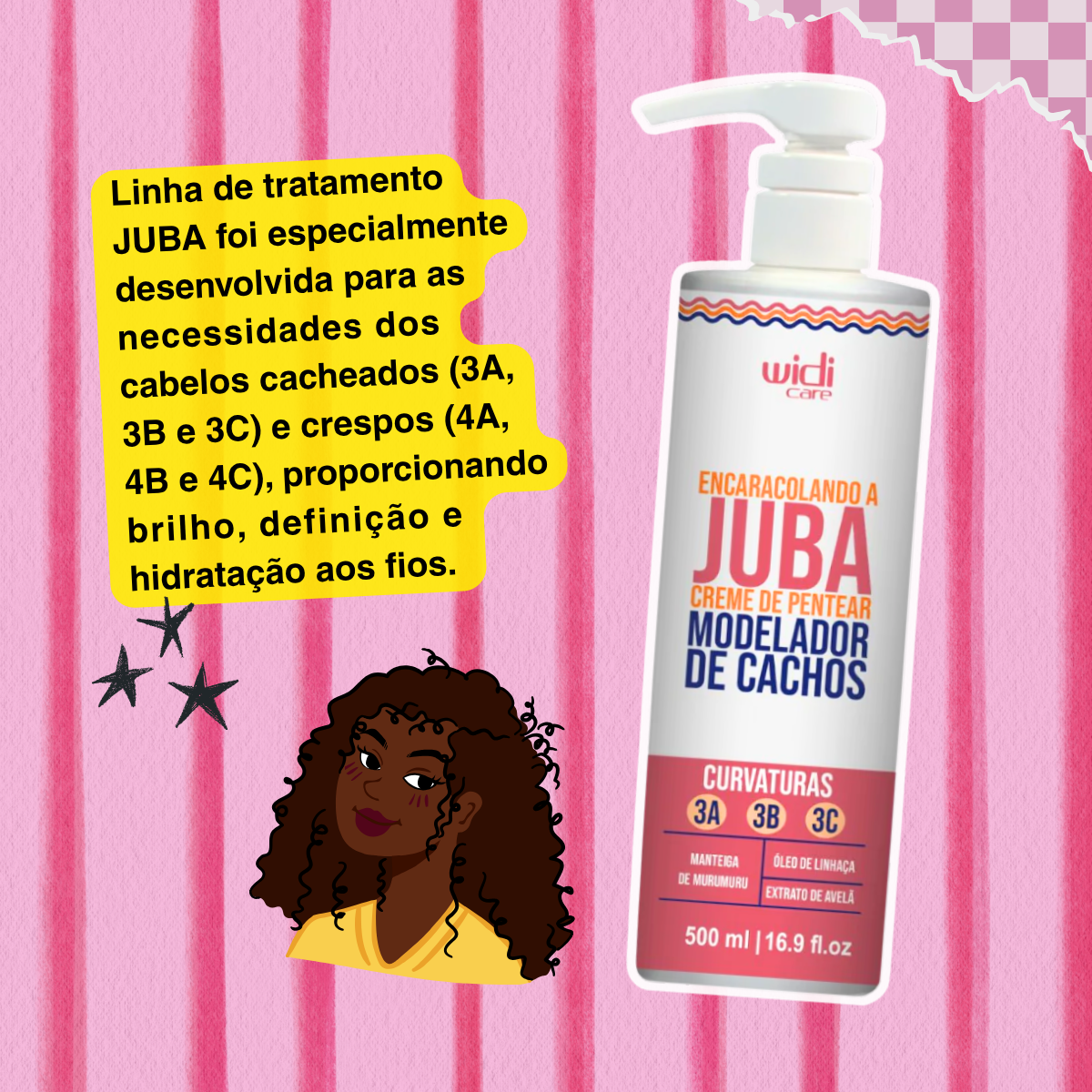 Juba Curling Combing Cream 500ml - Widi Care