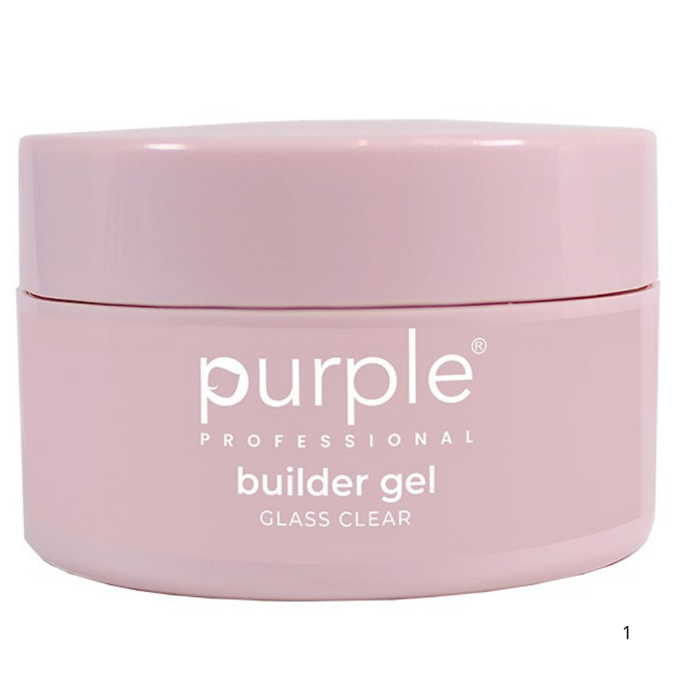 Purple - Builder Gel Glass Clear  50gr