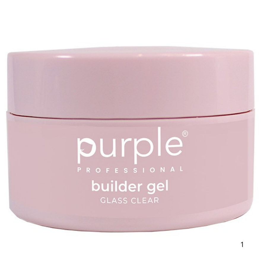 Purple - Builder Gel Glass Clear  50gr