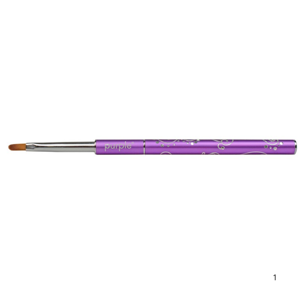 Pincel Nylon Oval Gel #2 - Purple