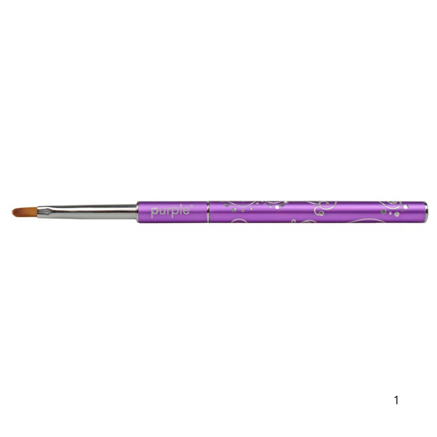Pincel Nylon Oval Gel #2 - Purple