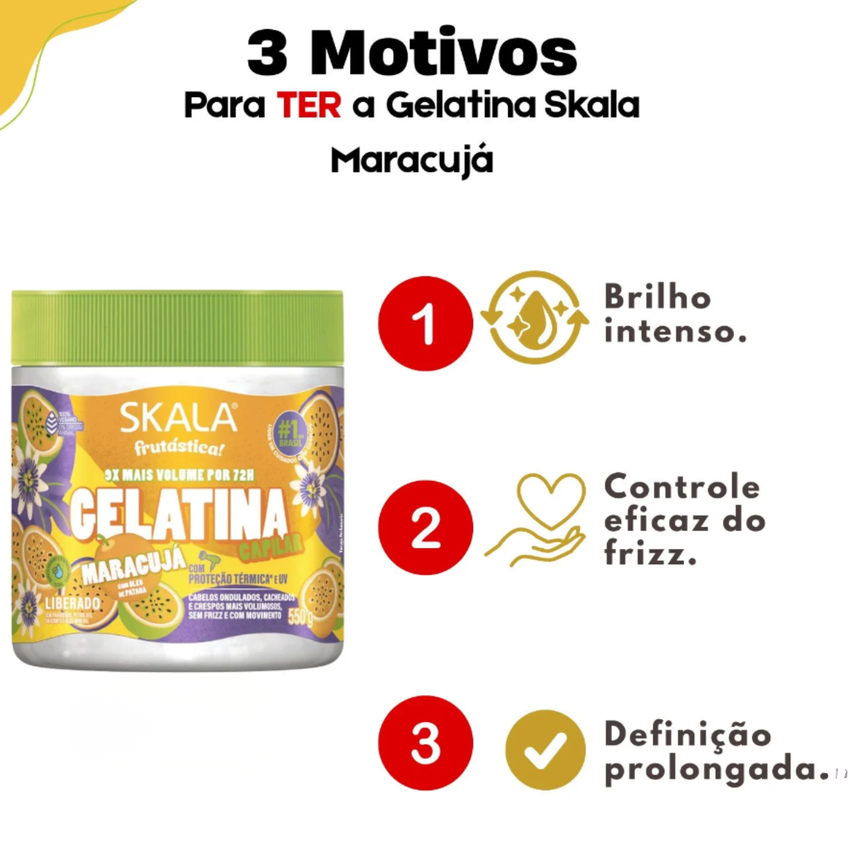 Skala Fruitastic - Gelatina Capilar Maracuja 550 g
