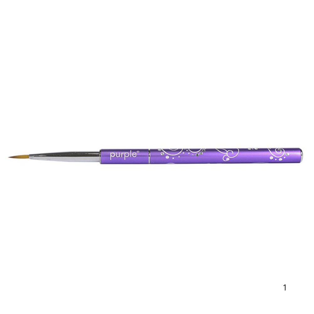 Pincel Nylon Nail Art Sombras 2mm/11mm - Purple