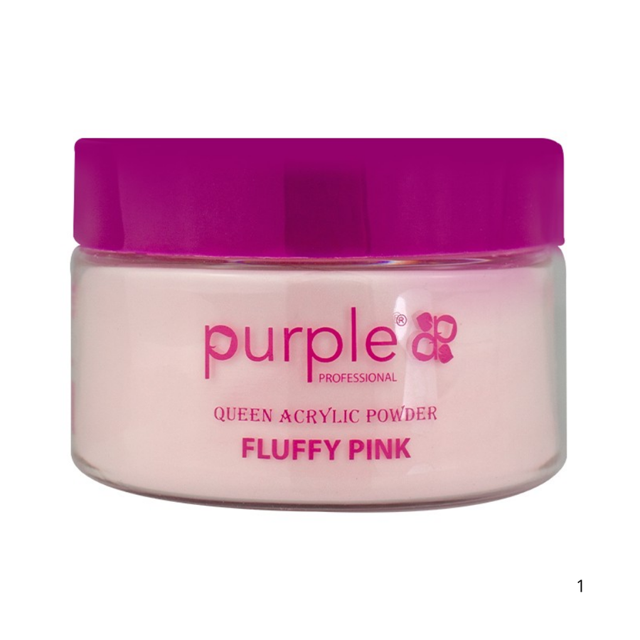 Purple -Queen Acrylic Powder Fluffy Pink 50gr