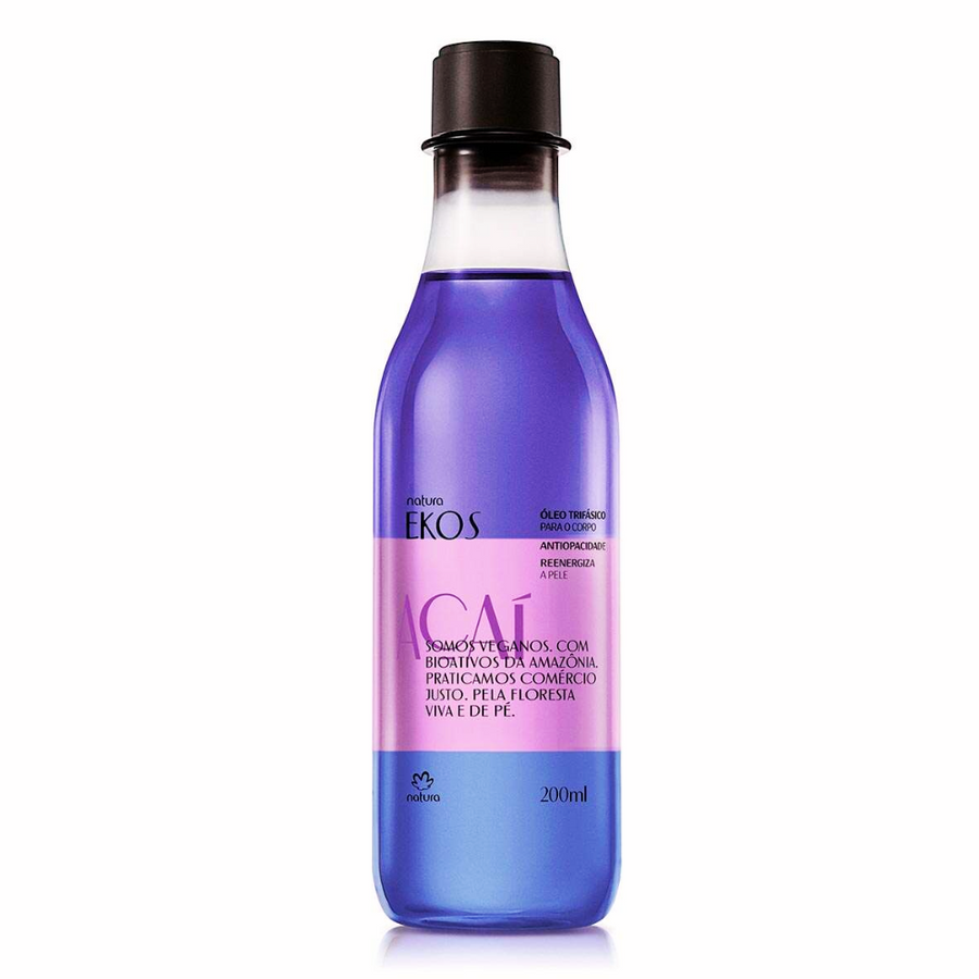 Óleo de Duche Trifasico Açai Ekos 200ml - Natura