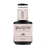 Purple Professional AIB Acrygel in a Bottle Clear P261 15ml