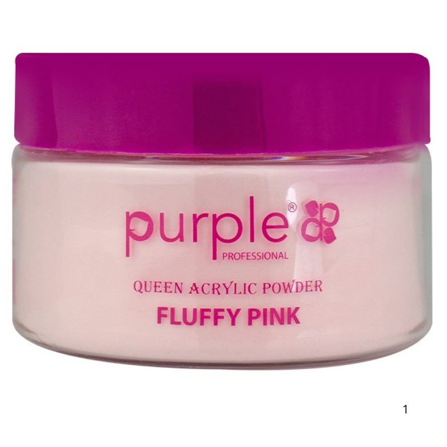 Purple - Queen Acrylic Powder Fluffy Pink 200gr