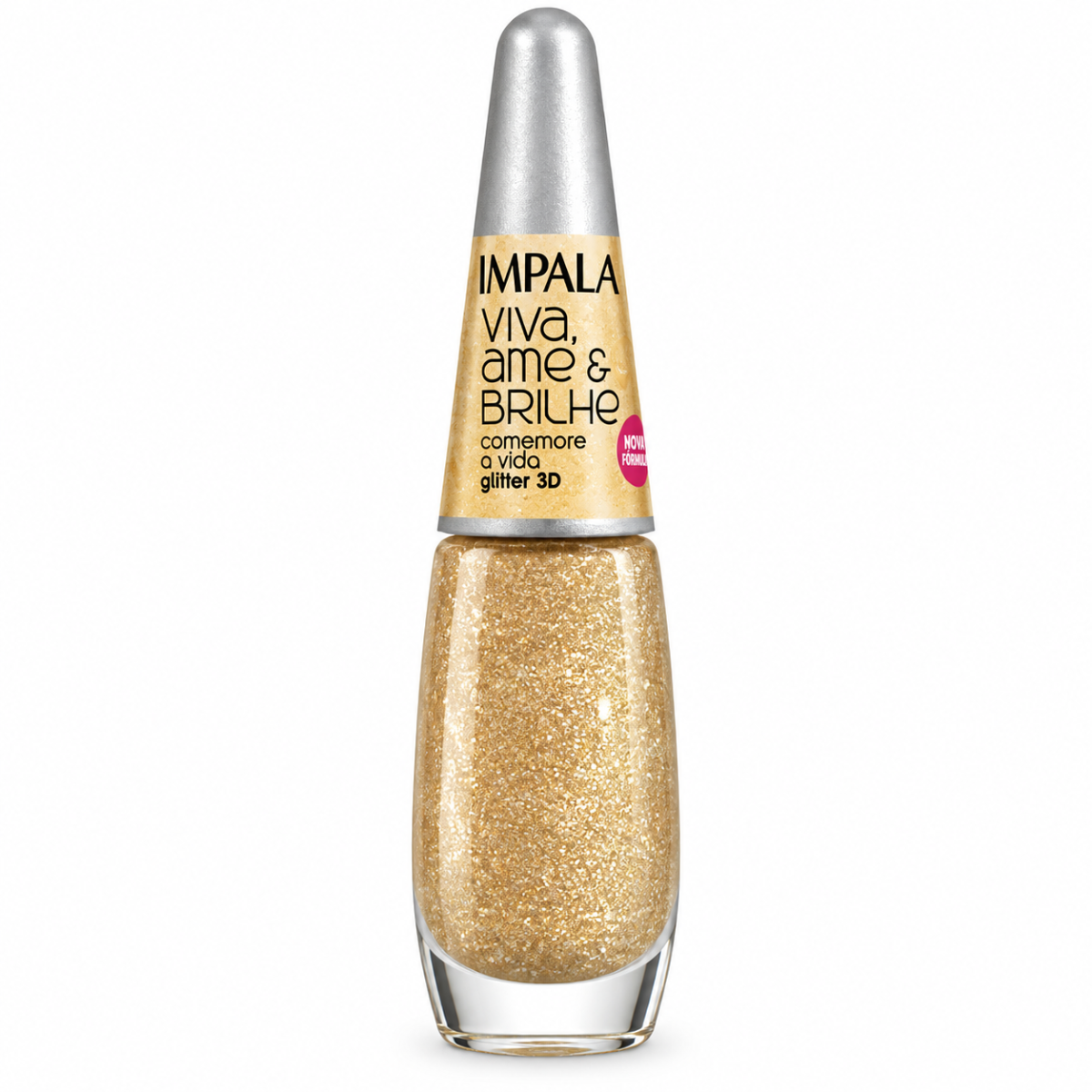 Verniz Comemore a Vida Glitter 3D 7,5ml - Impala