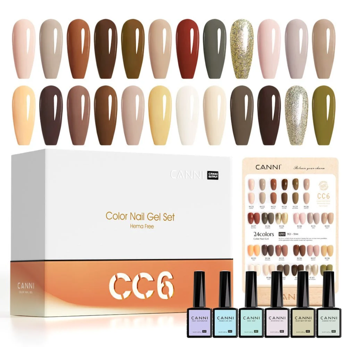 CC6 - 30pcs Gel Polish Kit - Canni