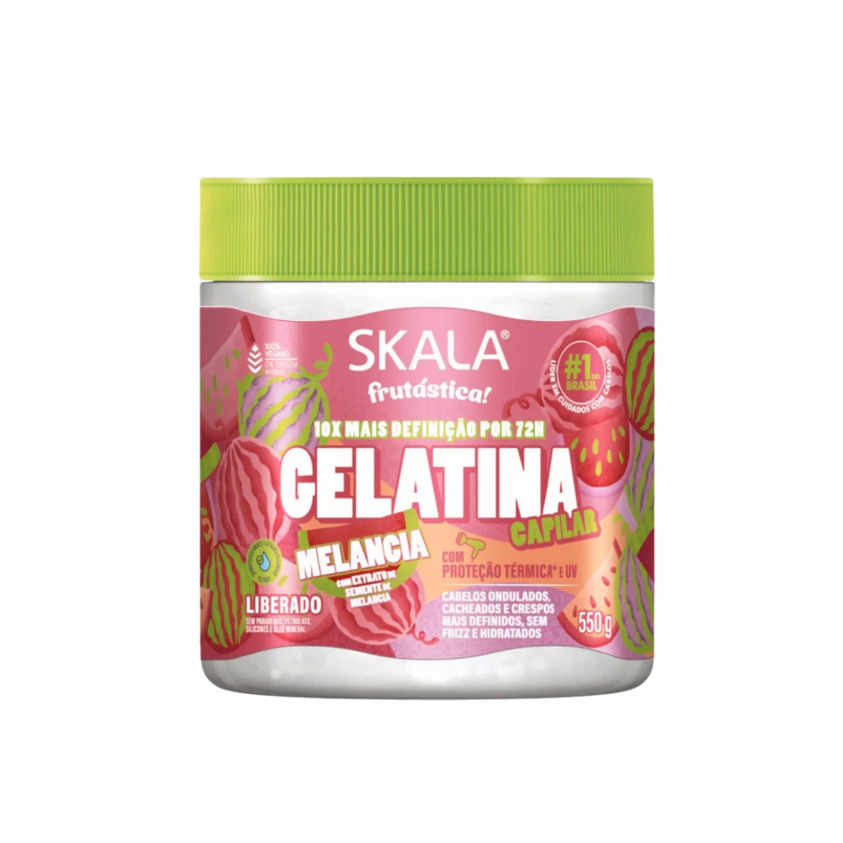 Skala Fruitastic - Gelatina Capilar Melancia 550 g