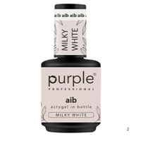 Purple Professional AIB Acrygel in a Bottle Milky White P266 15ml