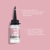 Care e Finish Soft Cuticle Amoleced Cutículas 18ml - Inocos