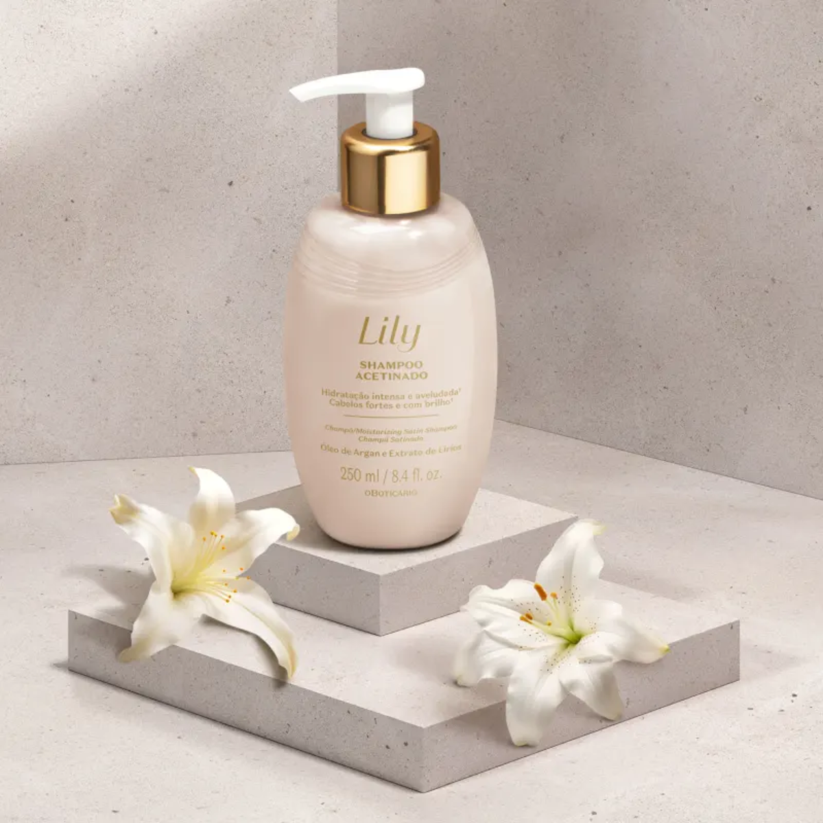 O Boticário Lily Shampoo Acetinado 250ml
