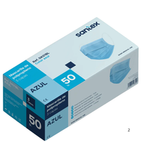 Santex- Mascara Azul 3 Camadas Cirugicas 50uni