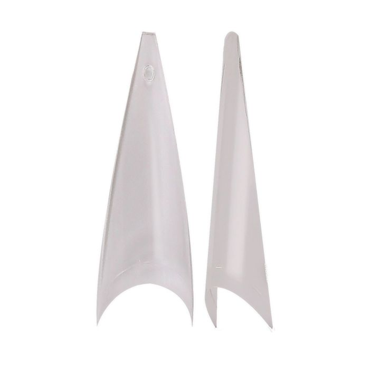 XXL Extra Long Stiletto Clear Nail Tips 360unid - Púrpura