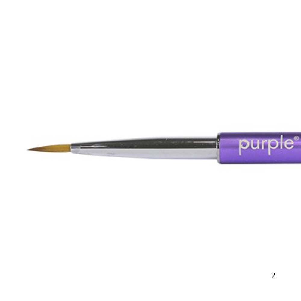 Pincel Nylon Nail Art Sombras 2mm/11mm - Purple