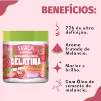 Skala Fruitastic - Gelatina Capilar Melancia 550 g