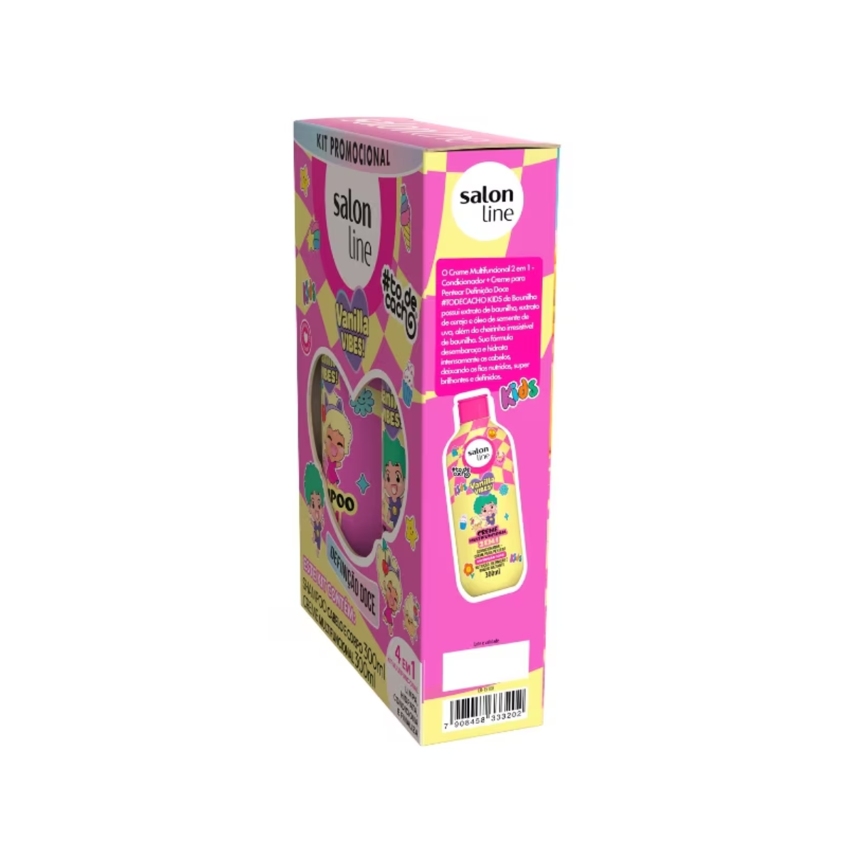Salon Line Kids Vanilla Vibes Shampoo And Multifunctional Cream Kit 300ml