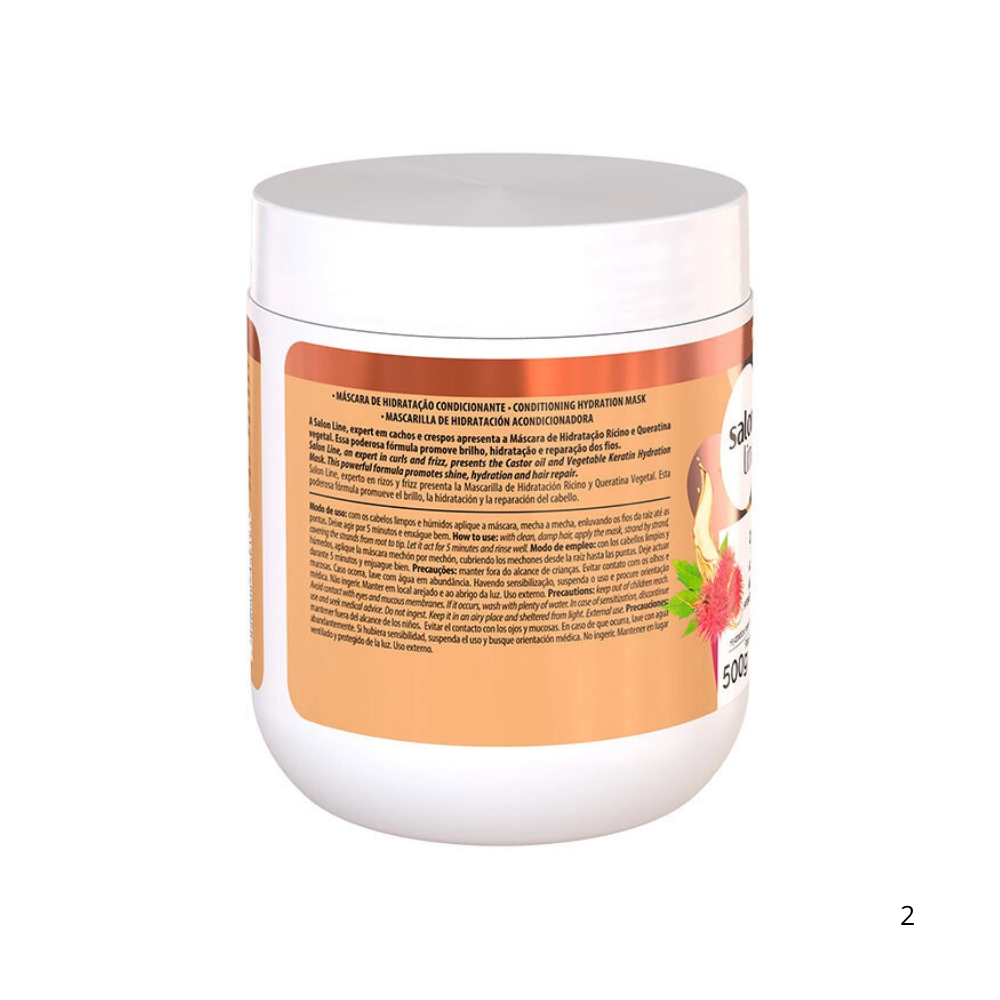 Castor Oil and Kerantin Mask 500ml -SalonLine