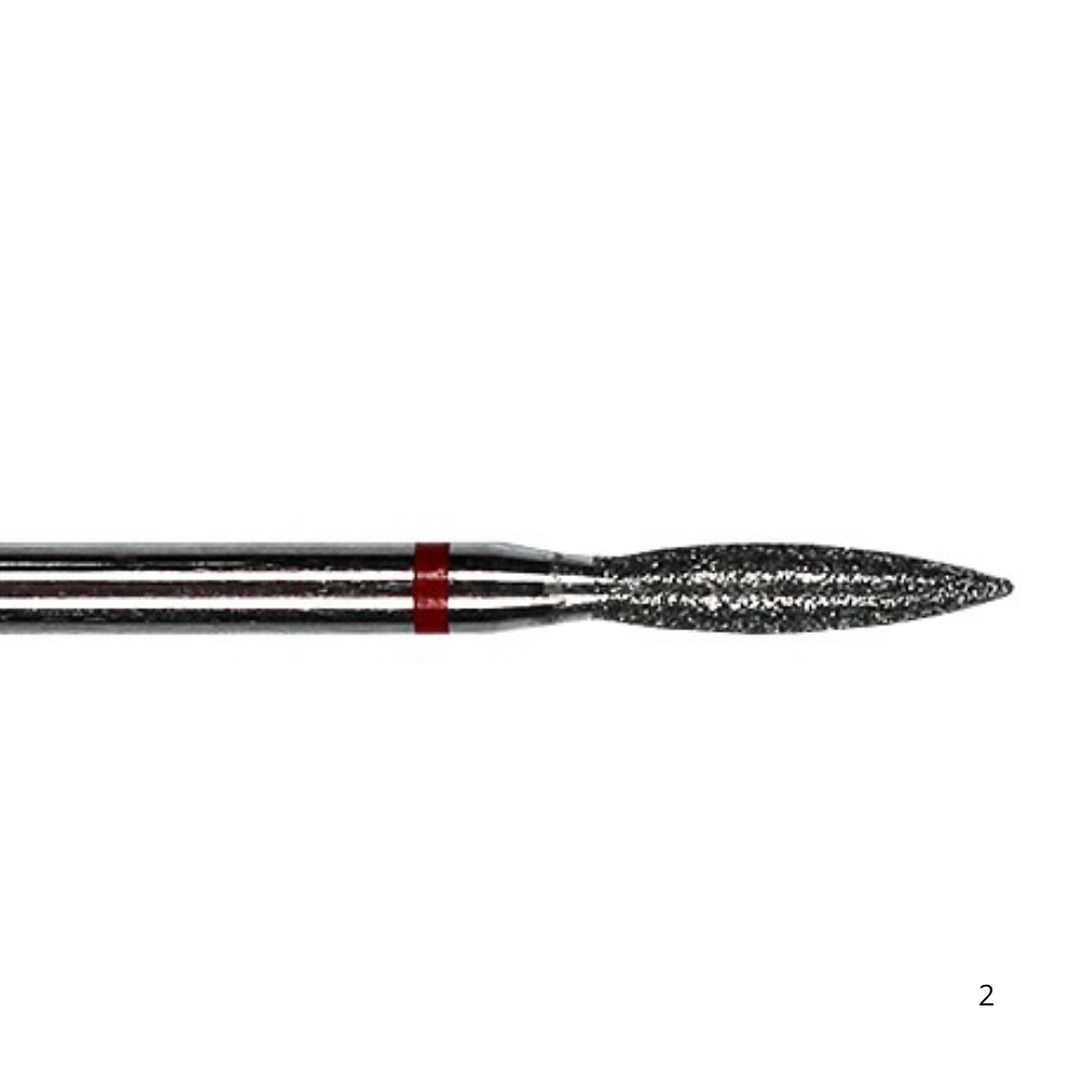 Purple Professional Broca de Diamante Chama Bicuda Fina (F) P3083 2.3x10mm