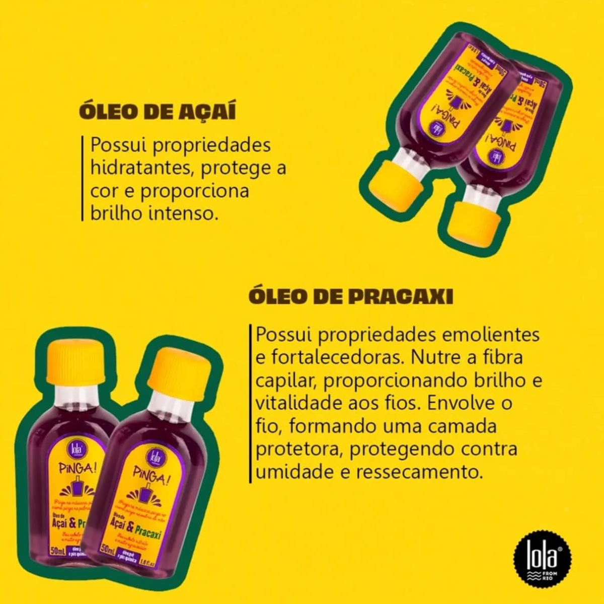 Lola Pinga Açaí E Pracaxi Óleo 50ml