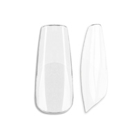 Soft Gel Tips Medium Coffin S3 500 Unidades