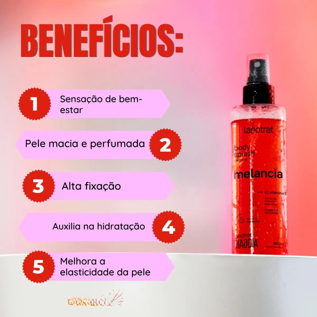 Labotrat - Body Splash Dia a Dia Corpo Melancia 190ml