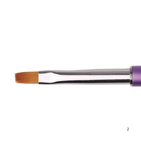Pincel Nylon Flat Gel #4 - Purple