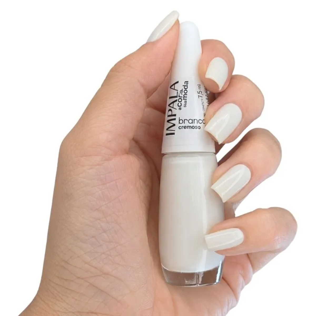 Verniz Cremoso Branco 7,5ml - Impala