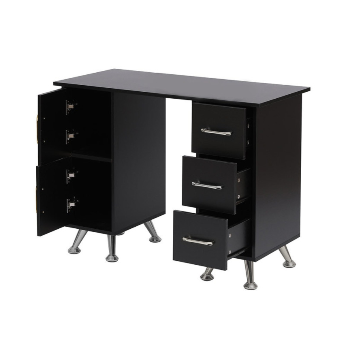 Mesa de Manicure 120 cm com Gavetas para Estúdio & Escritório