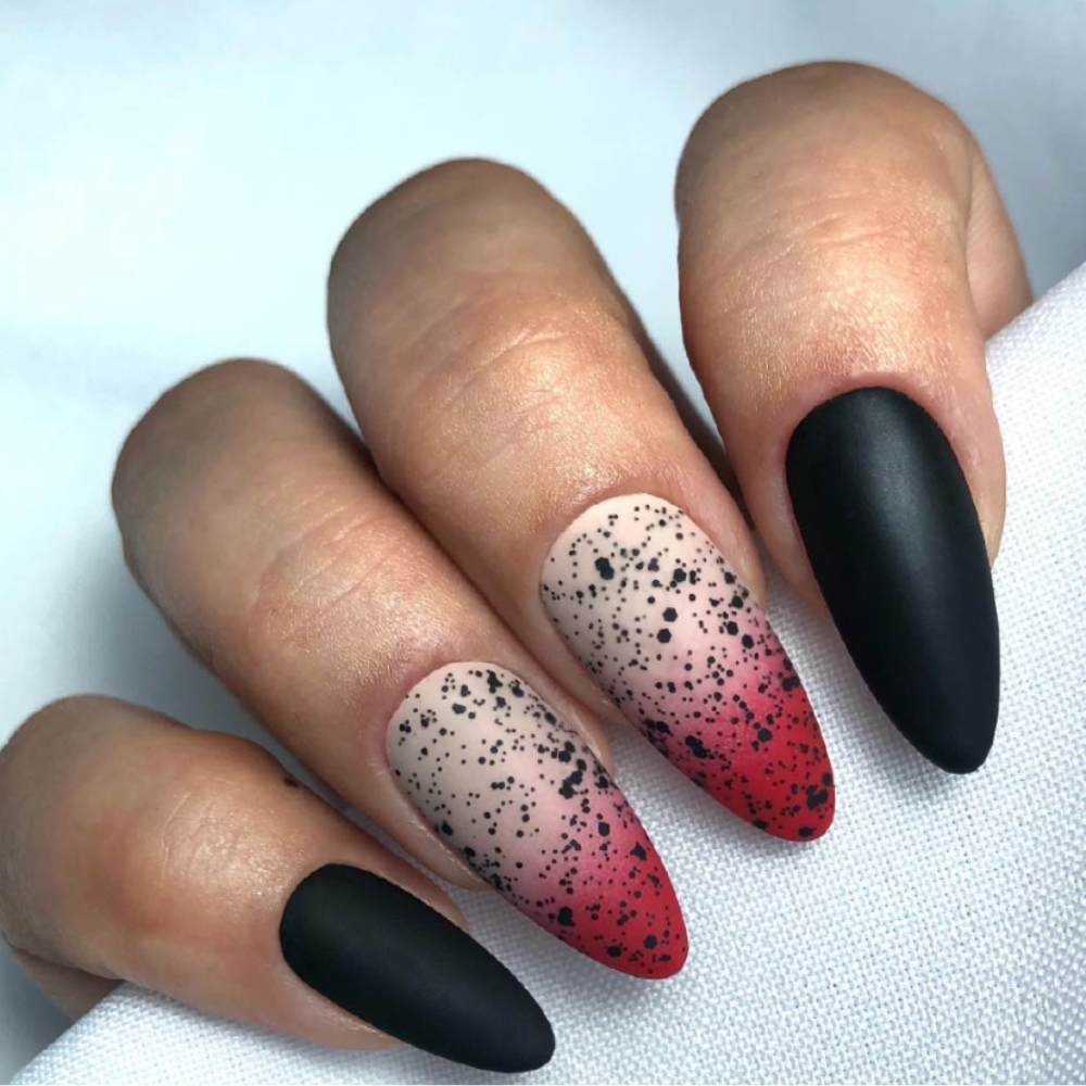 Verniz Gel Top Coat Dálmata Preto Mate 15ml - Inocos