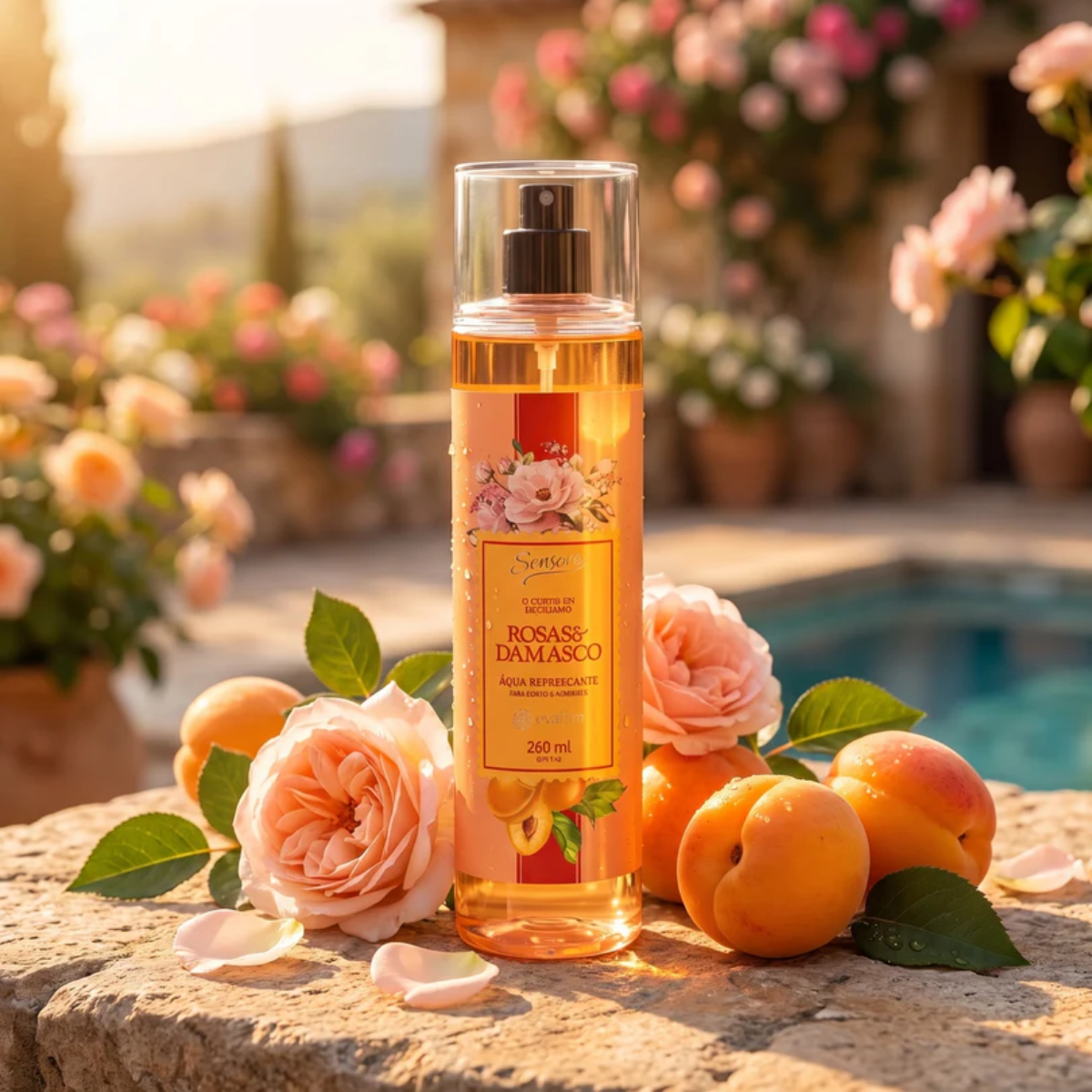 Avatim Sensore Água Refrescante para Corpo e Ambiente Rosas & Damasco 260ml