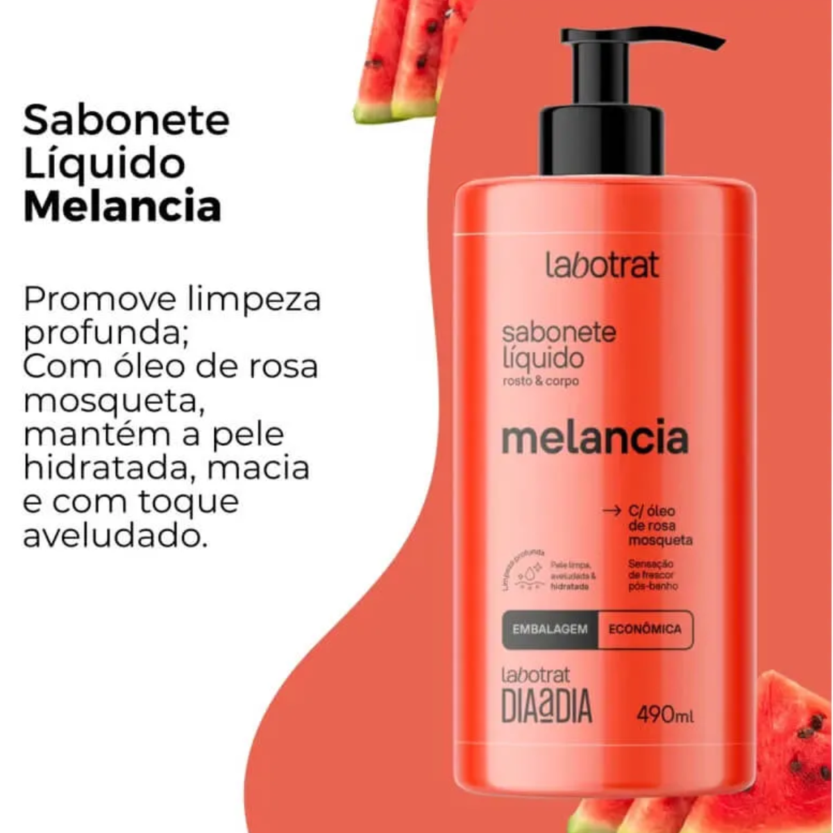 Labotrat - Sabonete Líquido Melancia Dia a Dia 490ml