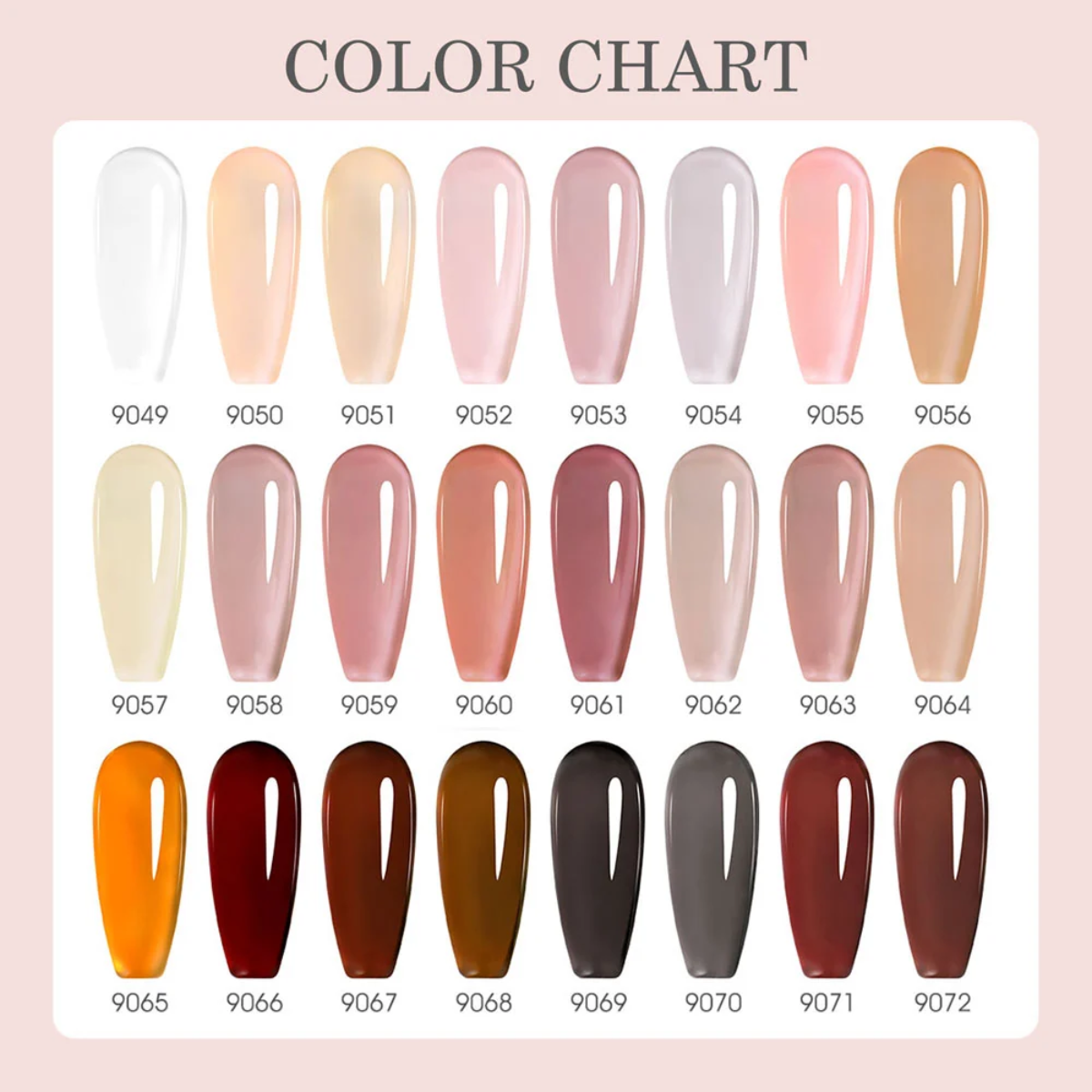CC3 - 30pcs Gel Polish Kit - Translucent Color - Canni