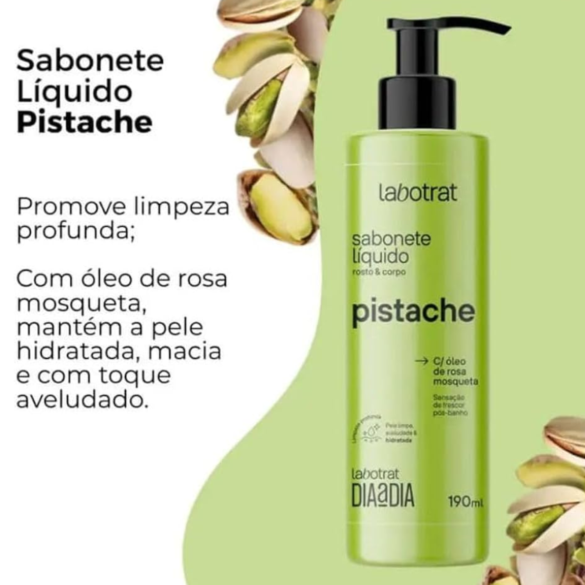 Labotrat - Sabonete Líquido Pistache Dia a Dia 190ml