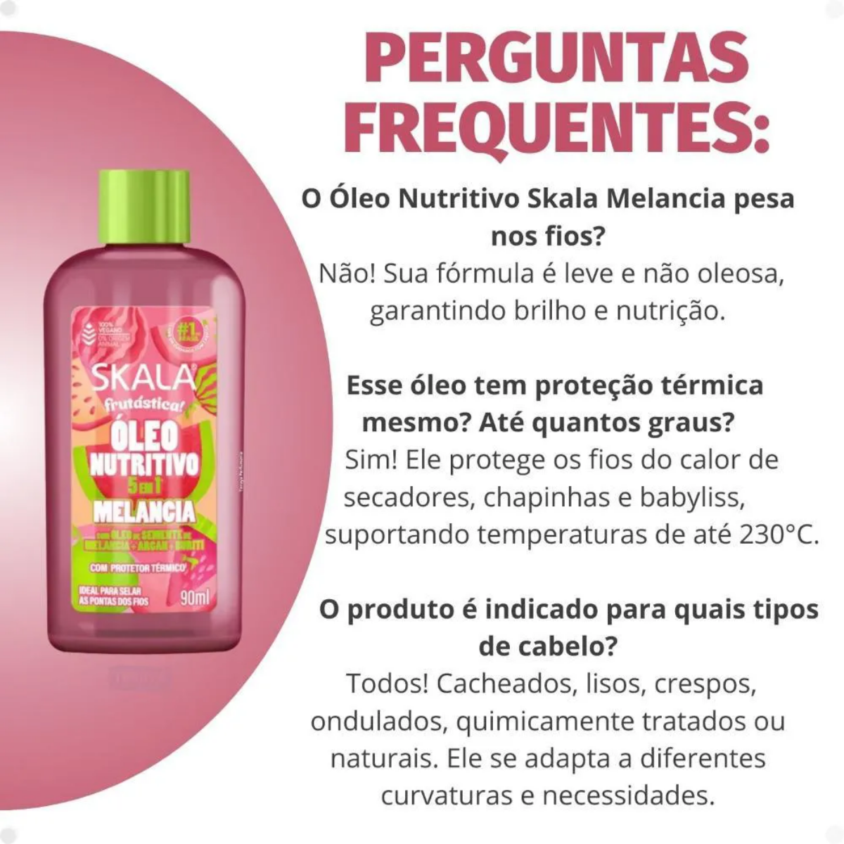 Óleo Capilar Melancia 90ml - Skala