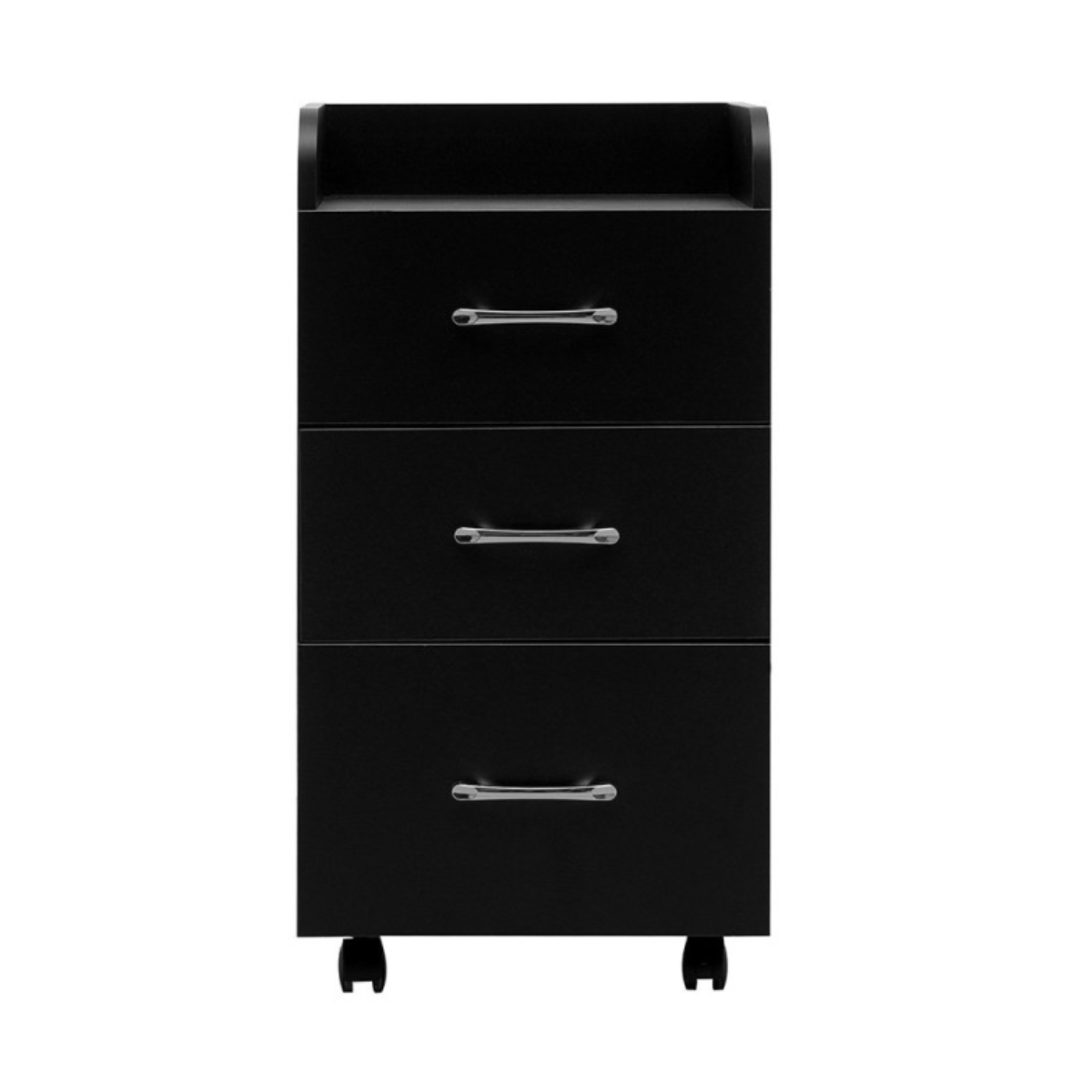 Armário com rodas e 3 gavetas, carrinho organizador para salão de beleza e estúdio de manicure