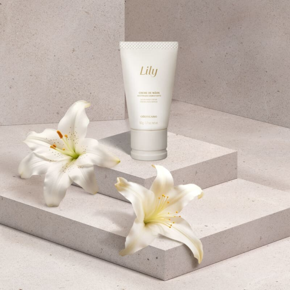 O Boticario - Creme de Mãos Acetinado Hidratante Lily 50g