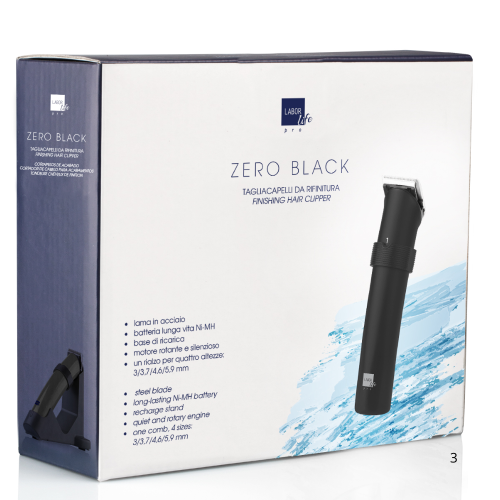 Máquina De Cortar Cabelo Profissional Zero Black - Labor Pro
