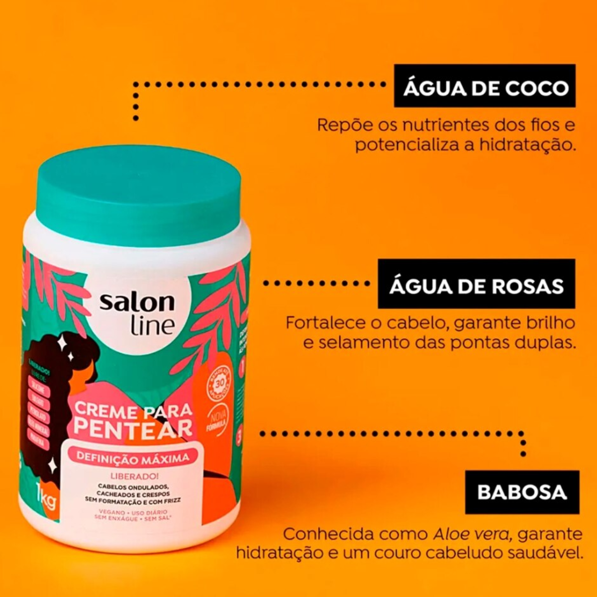 Salon Line Crema de Peinar Definición Máxima 1 kg