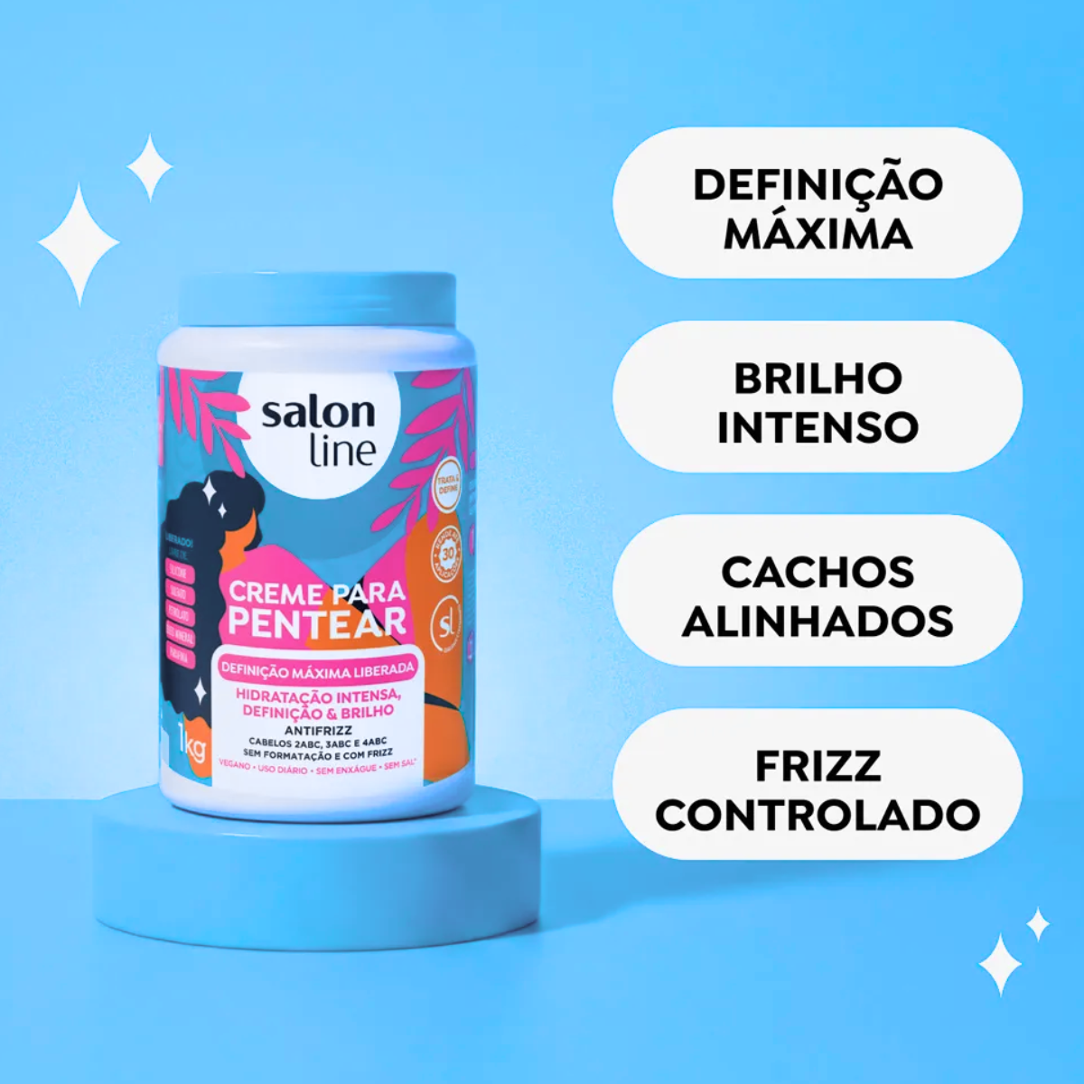 Salon Line Creme De Pentear Definição Máxima 1 kg