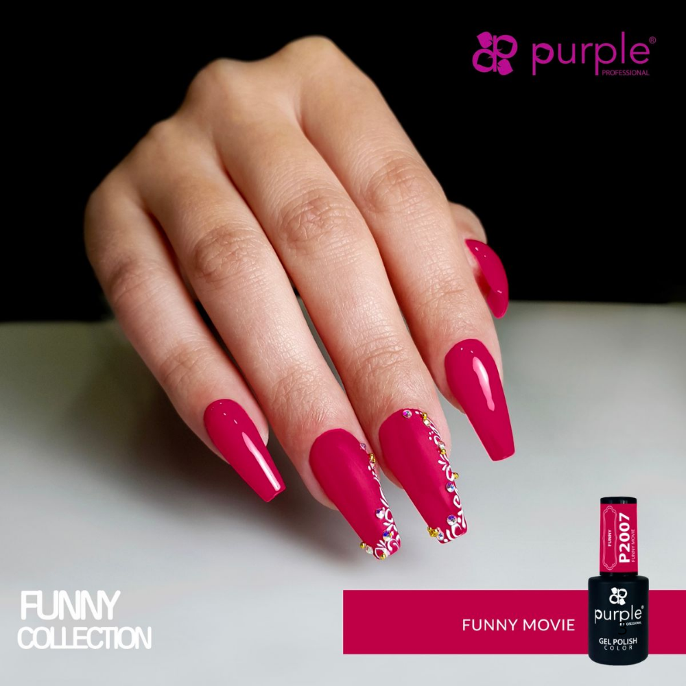 Purple Gel Polish P2007 Funny Movie 10ml