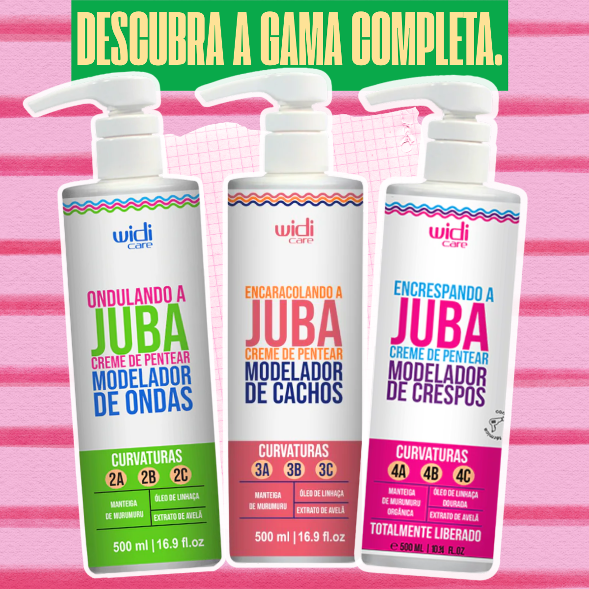 Juba Curling Combing Cream 500ml - Widi Care
