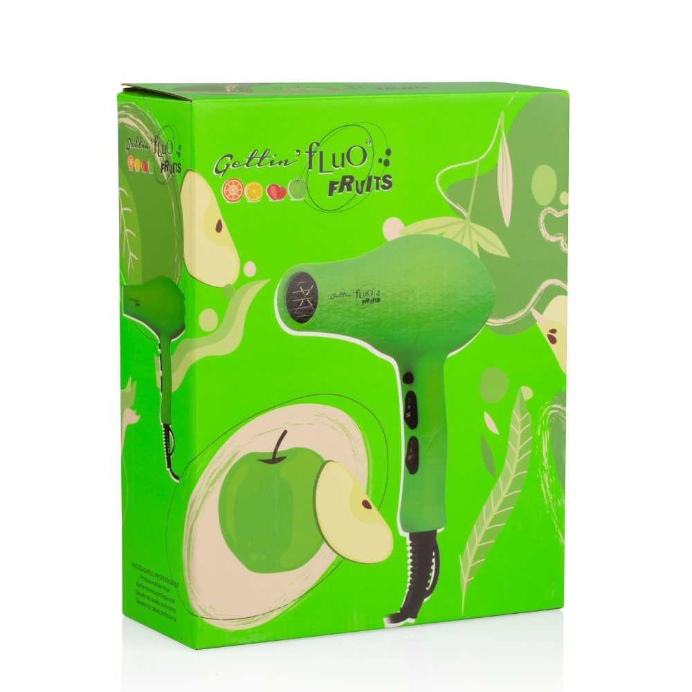 Secador de Cabelo Prof. Gettin Fluo Fruitis 1800w Maça Verde - Labor Pro