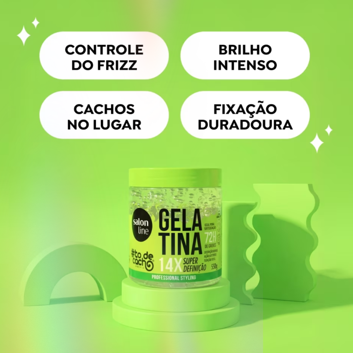 Salon Line #ToDeCacho Gelatina Super Definição 550g