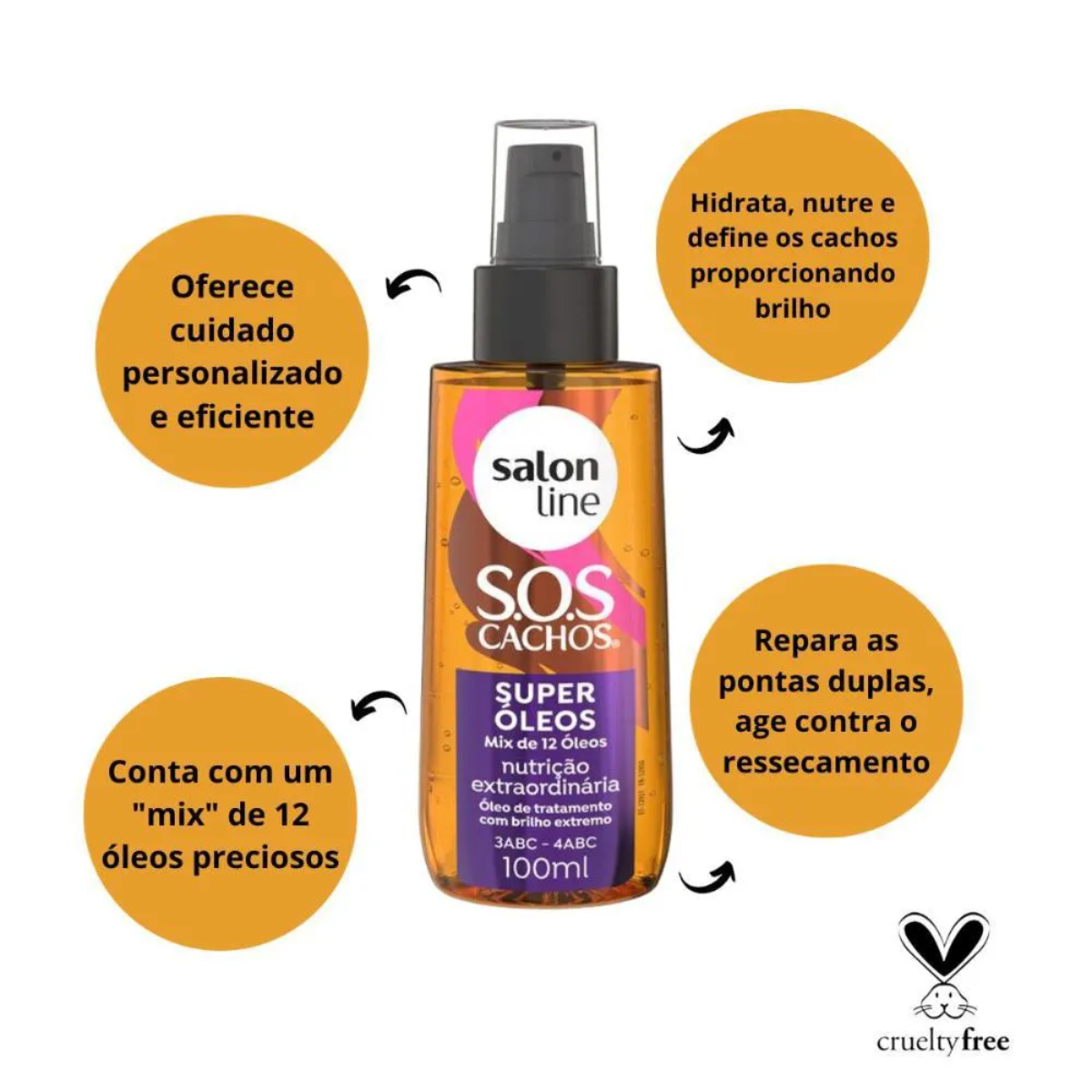 Óleo de Nutrição SOS Mix de Óleos 100ml - Salon Line
