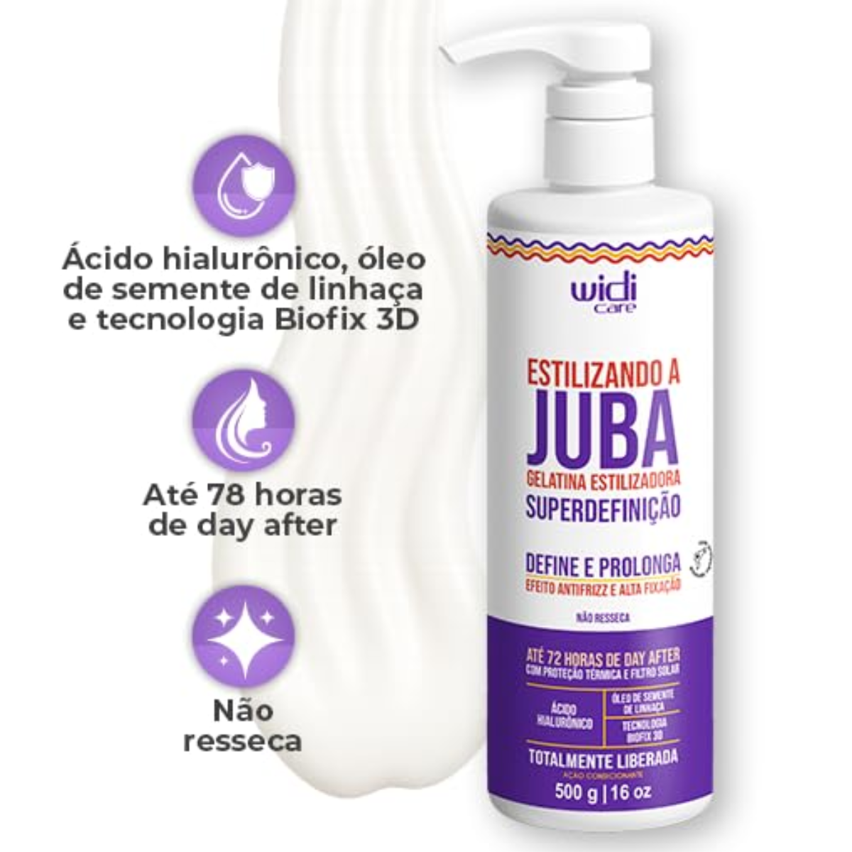 Widi Care - Gelatina Estilizando a Juba Superdefinaçao 500g