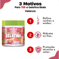 Skala Fruitastic - Gelatina Capilar Melancia 550 g