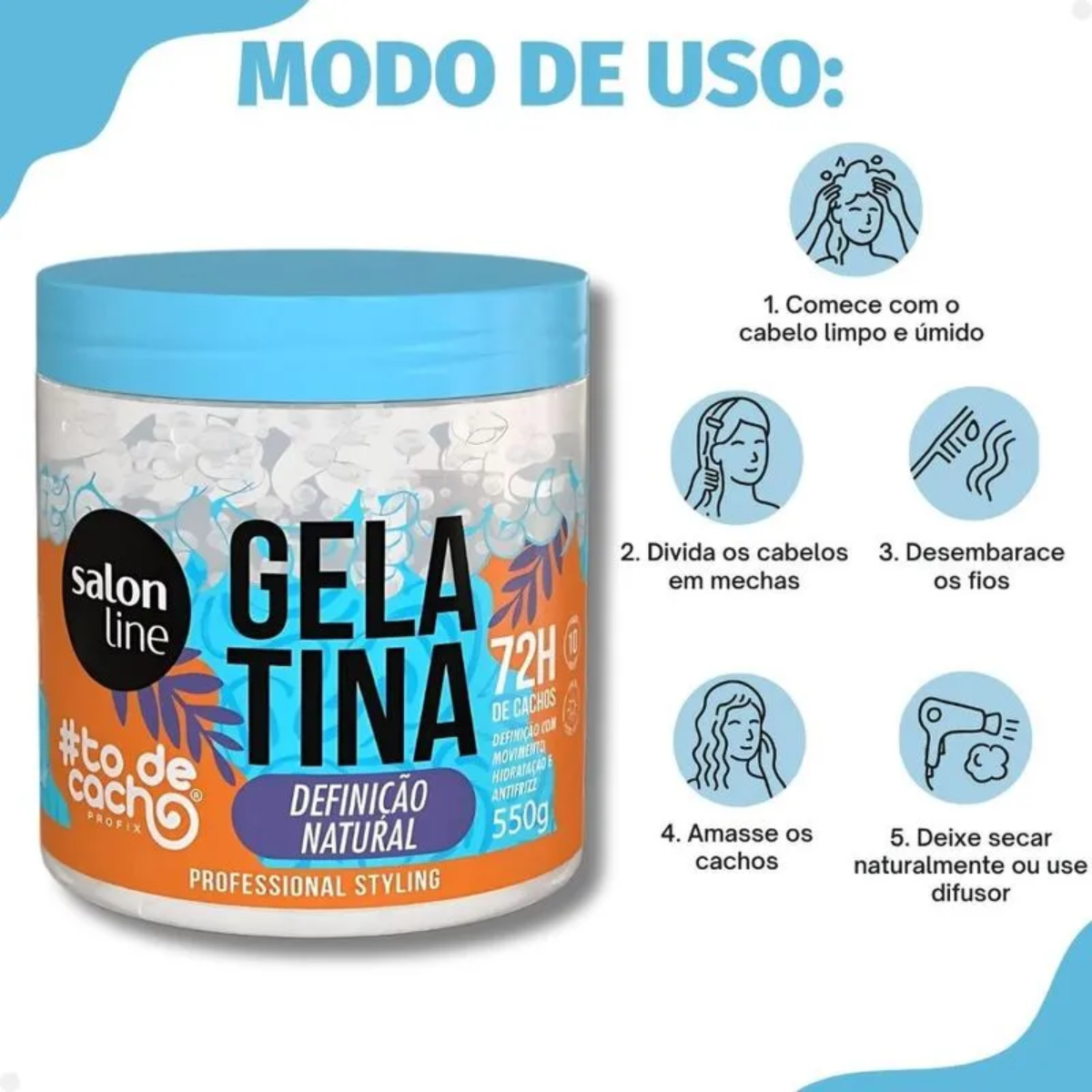Salon Line - Definição Natural TodeCacho Gelatina 550g